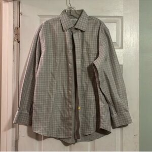 Enro Gray Checkered Non-Iron Shirt